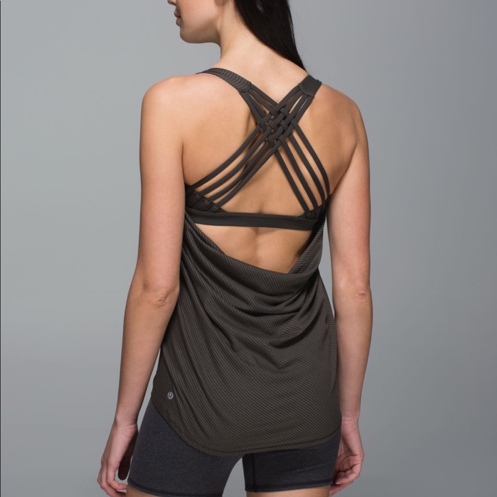Lululemon wild backless tank PINK&PURPLE size 6